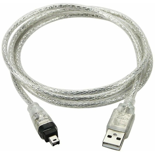 USB hane till firewire Ieee 1394 4 stift hane Ilink adapterkabel för Sony Dcr-trv75e Dv