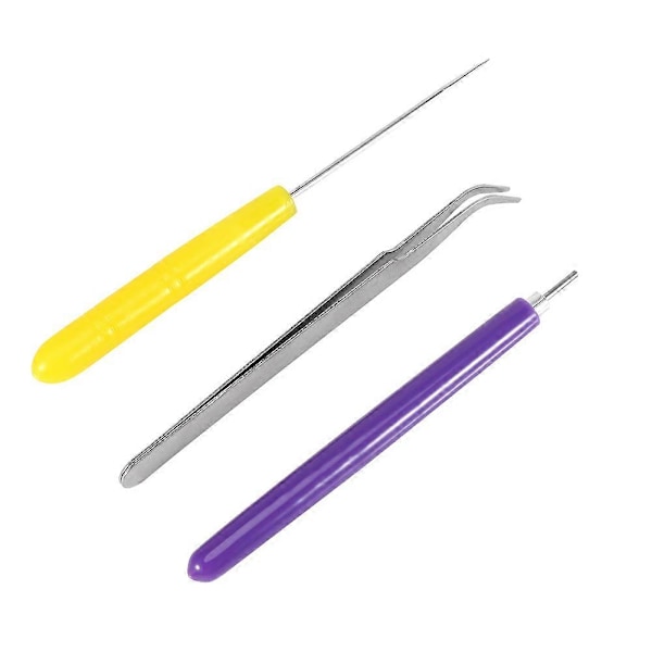 3-pack DIY Quillingpappersats med pincett, nålar, spårpenna - YEMAA