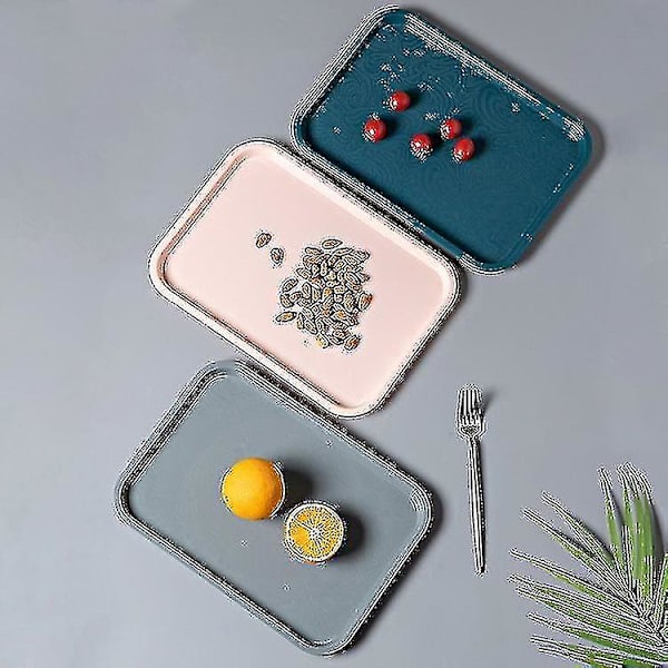 Fruktfat Kakfat Kindergarten Bricka Rektangulär Plast