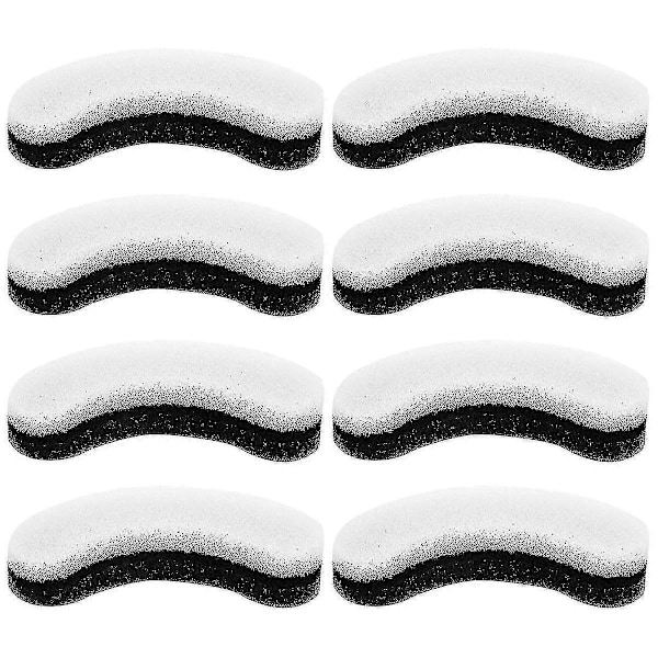 8 stk Vannfontene-filtre Vannfontenesvampfilterutskifting for WF050-fontene