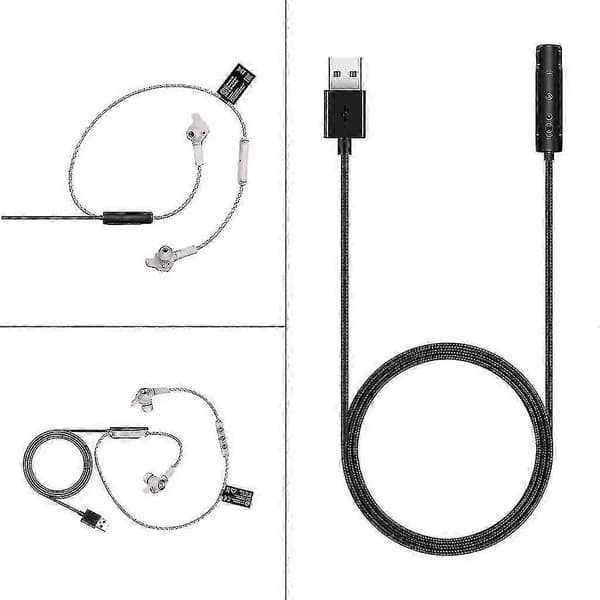 Robust USB-opladningskabel til Bang & Olufsen Beoplay E6 trådløse hovedtelefoner