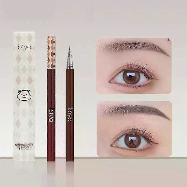 Gaibosi Biya Flydende Øjenbryns Pen Ekstra Tynd 0.01mm Vandtæt Øjenbrynspen Svedresistent og Farveægte 3 colors pack