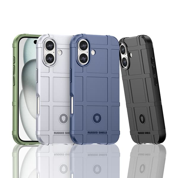 Gäller för Apple 16E telefonfodral sköld anti-fall telefonfodral skyddsfodral black iPhone16