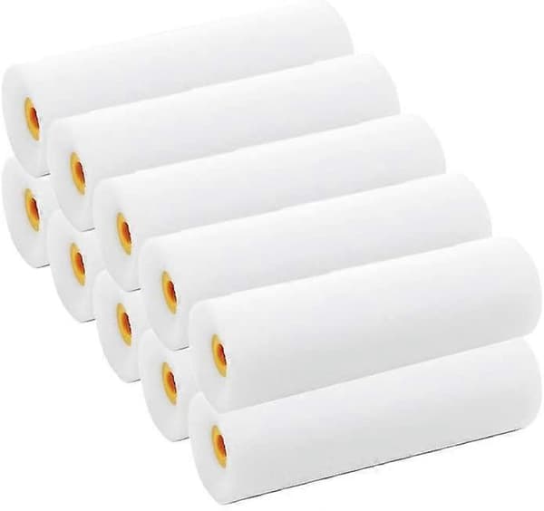 Sett med 10 malerruller på 10 cm + 2 holdere