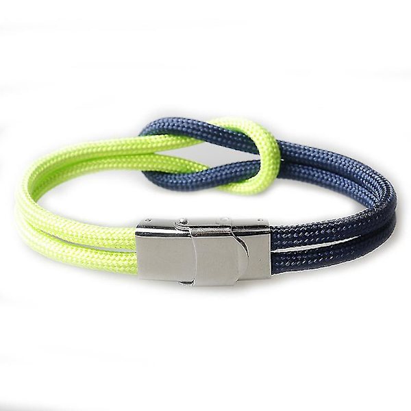 Högkvalitativt nylonrep med oändlig knut armband för män och kvinnor