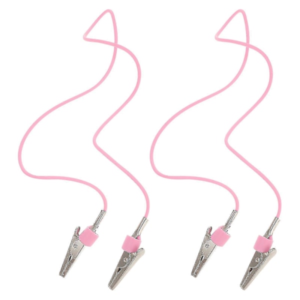 2 st. Halsband för tandläkarförkläde, flexibelt förklädeshållare, tandläkarförklädeshållare, klämma, halsrem, servettkedja