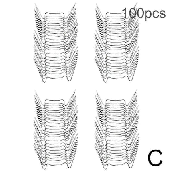 100X Rustfrit Stål W Drivhusglas Clips Elite Drivhus Trådclips 100 stk
