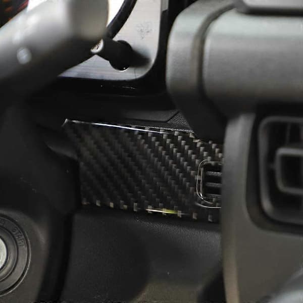 Carbonfiber Center Console Panel Cover Trim Passer Til Jimny 2019 2020 Bil Interiør Tilbehør