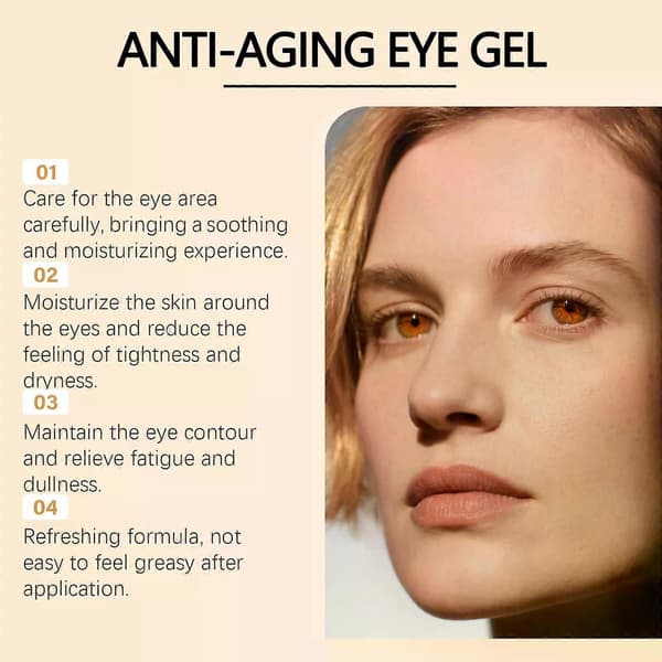 Anti-aging øjengel 30g Retinol & Koffein Formel, lysner mørke rande, reducerer 2pc