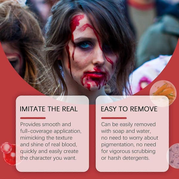 Falsk Blod Sæt til Halloween SFX Makeup Specialeffekter