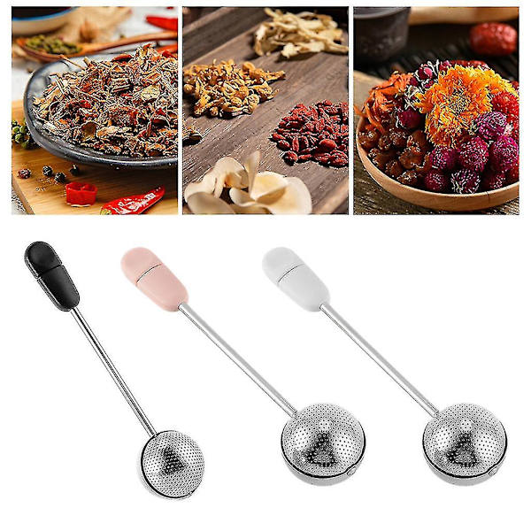 Rustfrit Stål Te-infuser Tekugle Til Kaffe Løs Te Kugle Lås Krydderi Te Kugle Kugleformet Infuser-mxbc
