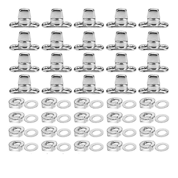 20 Sets Marine Grade Twist Lock Fasteners Turn Button Eyelet and Stud, for Canvas Fastener Turn Buttons