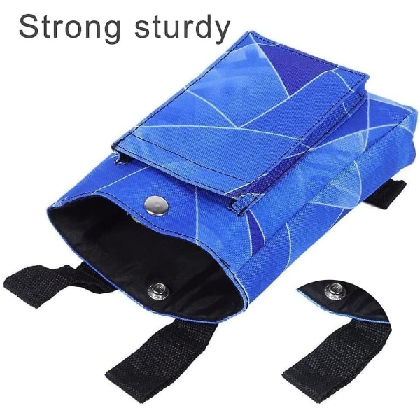 Spadserstokke hængetaske Telefon Opbevaring Tote Krykke Underarm Krykketaske til sikkert at bære varer 1 stk blå