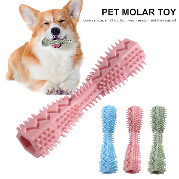 Tand Molar Leksaker Bekväma Att Röra Vid Bitbeständiga Bärbara Husdjur Hundar Molar Stick Leksak Hund Födelsedagspresent-mxbc