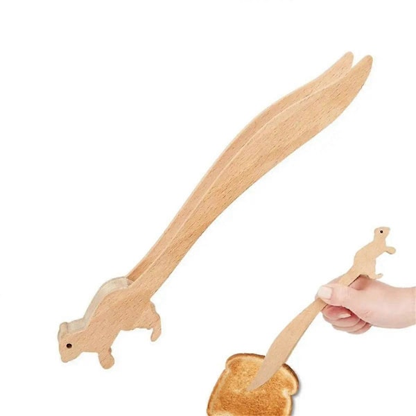 Kaninformade Trä Tångar för Bröd, Sallad, Toast, Köket, Bacon, Socker, Iste, Te