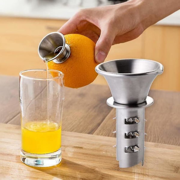 Rustfri stål juicer med tud, manuel presse, citronpresser---mxbc