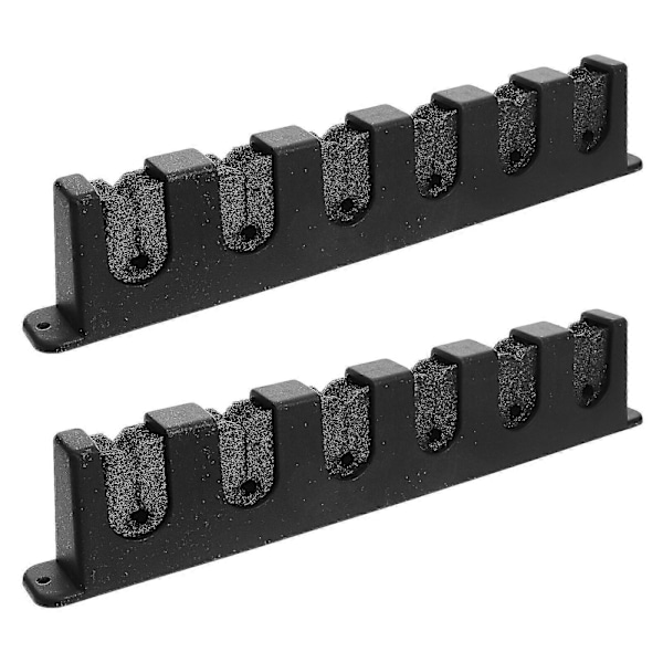 2 stk. Veggmontert kø-stativ Multi-hull kø-stativ Stangstativ Praktisk biljardkø-holder