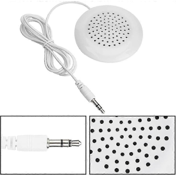 Mini-stereokaiutin, Uusi DIY-tyynykaiutin 3,5 mm Mini-stereokaiutin, Todellinen HD ja ainutlaatuinen pehmeä ääni Kannettava kaiutin, Kannettava liitäntäkaiutin 3,5 m:n kaapelilla
