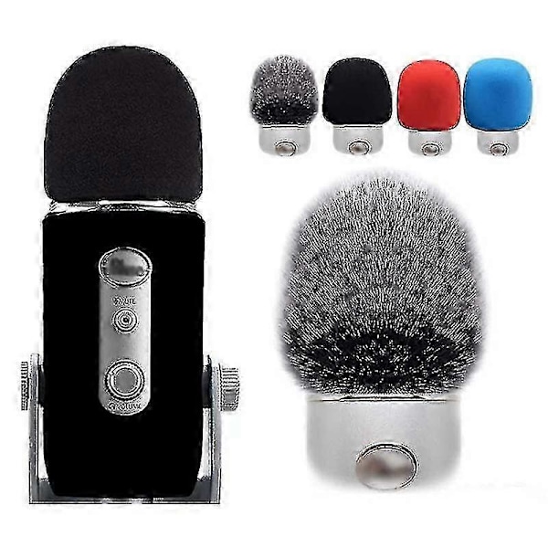 Passer til Blue Yeti Pro Studio Mikrofon Svampebetræk Blue Yeti/yeti Pro Vindskærm Mikrofon Svampe Sprøjtsikker Dunbetræk