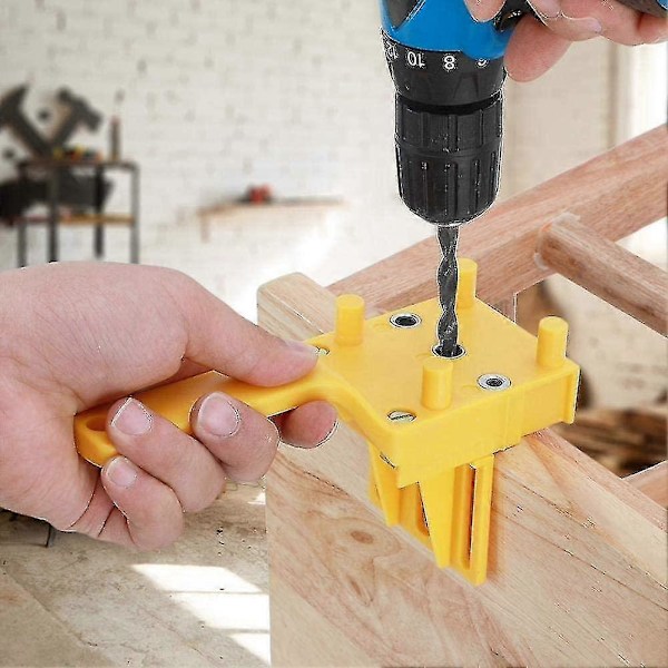 Borrguide, Träbearbetningsborrjigg Handborrbitar Borrguide Hålsågverktyg