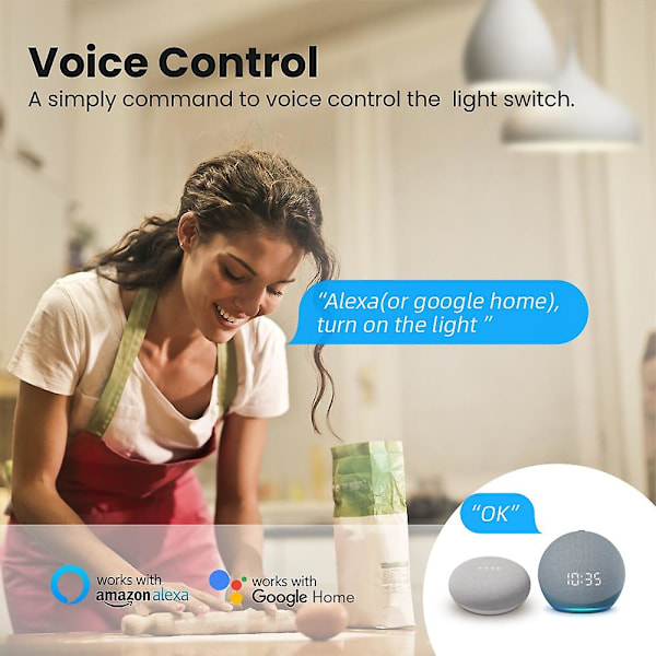 2023 Ny Timer Switch Modul Smart Home Mini Breaker 1/2/3/4-vejs Zigbee Smart Switch Stemmestyring Zigbee Tuya 16a Smart Switch