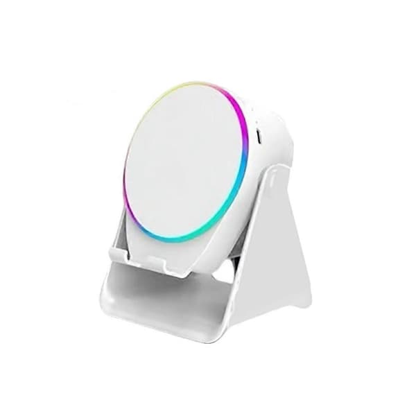 4-i-1 360° roterande Bluetooth-högtalarstativ White