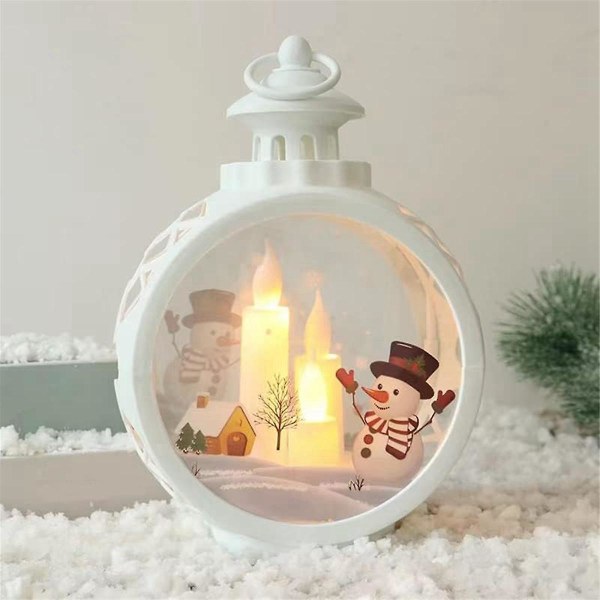 Christmas Lantern Led Flameless Candles, vintage Gold Candle Lanterne-batteridrevne, bærbare vintage-lanterner