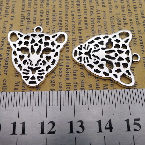 Halskje Leopard Print Feline Sølv Sølv