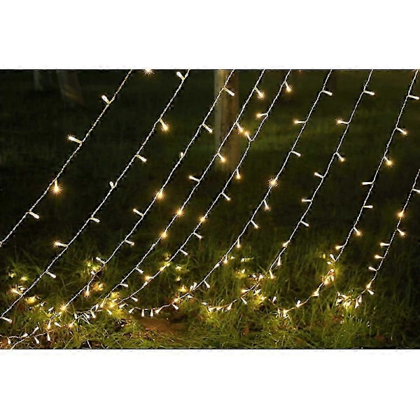 Herefun Joulukuusi Valojuova, LED Valojuova Ulkotiloihin 8 Valotilalla, Joulukuusi Valojuova Renkaalla 9 Johtoa 324 LED Jouluvaloja,