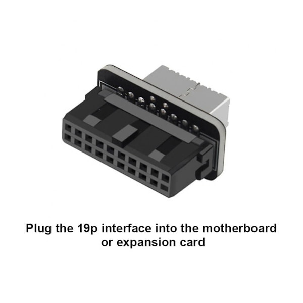 Motherboard Internt USB 3.0 20pin/19p Header Til Type-e A-key USB 3.1 20 Pin Adapter Til Type C Frontpanel Chassis Bracket