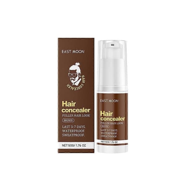 Brun hårbottenconcealer för naturlig, långvarig hårfästes täckning och näring 1pcs