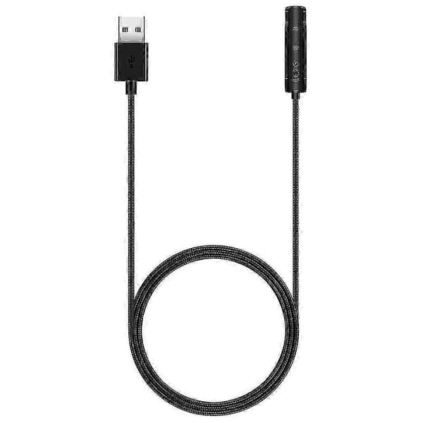 Solid USB-ladekabel for Bang & Olufsen Beoplay E6 trådløse hodetelefoner