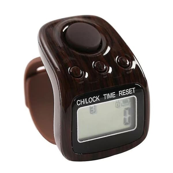 Digital Sport Finger Handhållen Ringräknare med Klocktimer LCD-Display