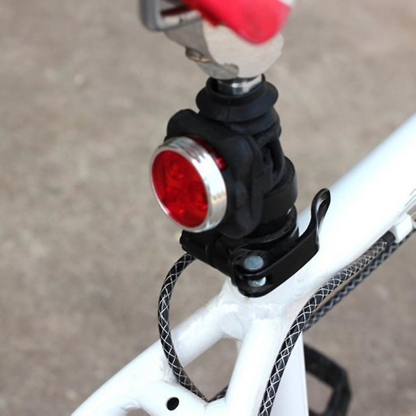 Praktisk Cykel 3 Led Head Fram Bak Bakljus Uppladdningsbart batteri