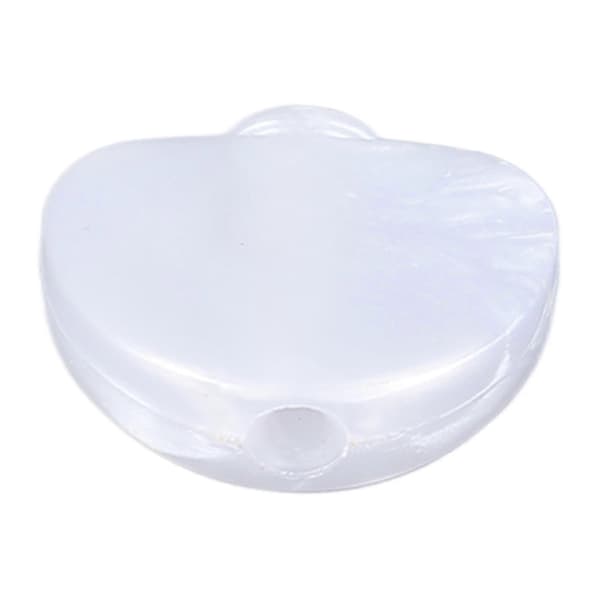 6 stk Gitar Maskinhode Knapper Halvrunde Plast Komfortable Grep Universal Stemmeplugg Erstatningstips Hvit