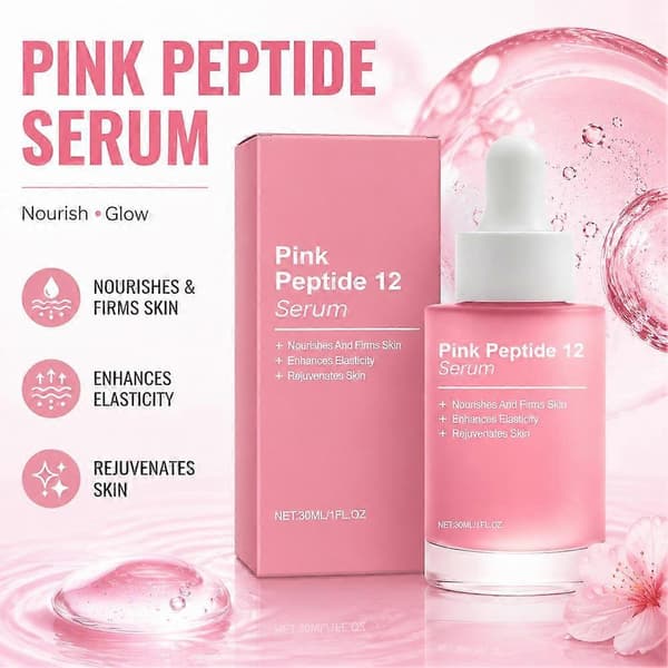 Pink Peptid 12 Glow Ansigtsserum - 30ml 2pcs