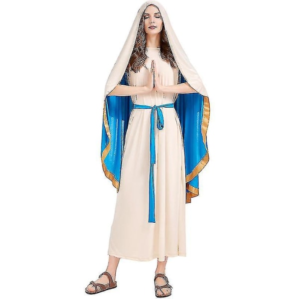Rion Neitsyt Marian aikuisten cosplay Halloween -asu Neitsyt Maria