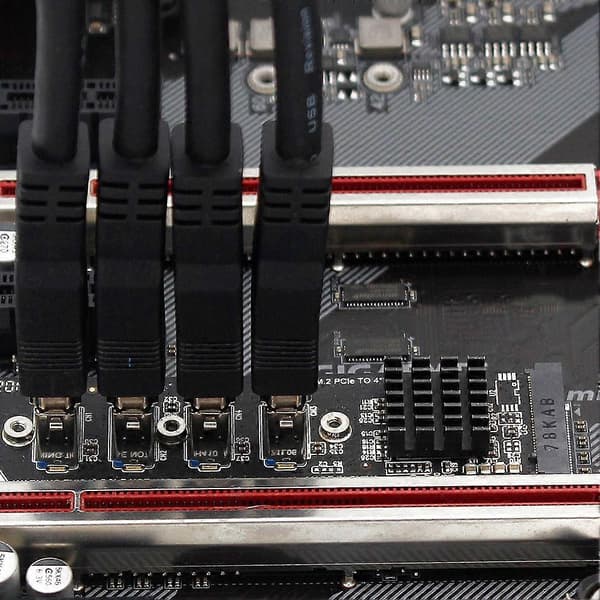USB 3.0 PCI-E Riserkort M.2 til PCIE Forlænger Riser Adapterkort 4 Port PCI-Express Adapter til Os