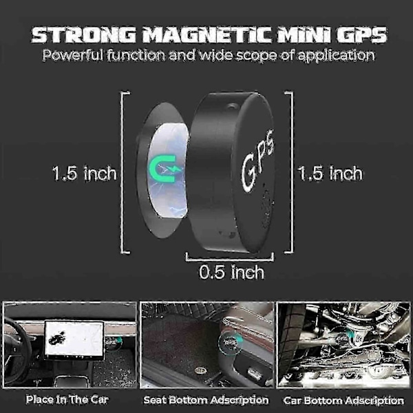 Mini Magnetisk GPS-Spårare Realtids Bil Lastbil Fordon SMS-Lokator GSM GPRS GF10(FJ22)