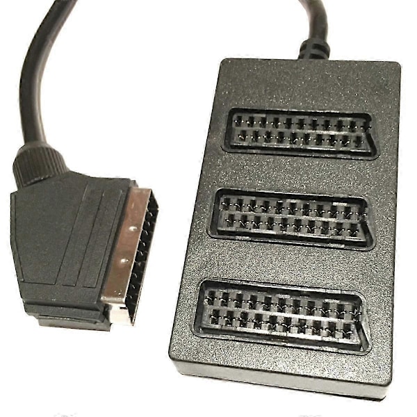 Scart 3-tie Splitter Scart Uros-Naaras Adapteri Liitin 3WAY Scaet Splitter Kaapeli Linja