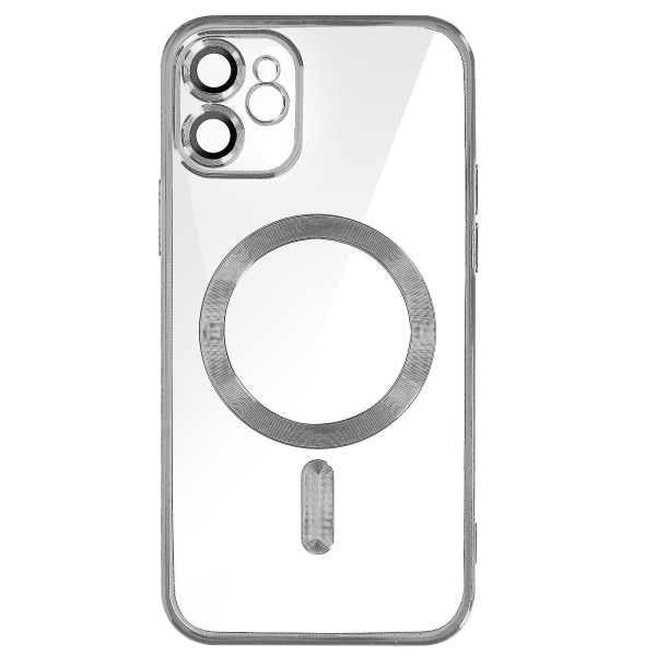 MagSafe Cover til iPhone 11 - Silikone kamerabeskyttelse, kontureret krom sølv