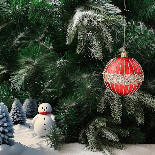 Julgranspynt Juldekorationer 8cm/6st Handmålade Julgranskulor För Julgran