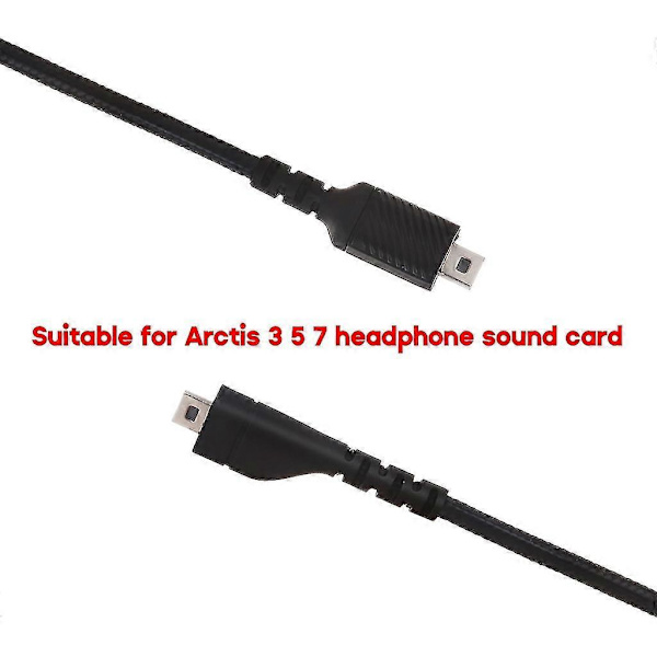 Ny lydkabel for Arctis 3 5 7 hodetelefoner - Slitesterk USB-kabel