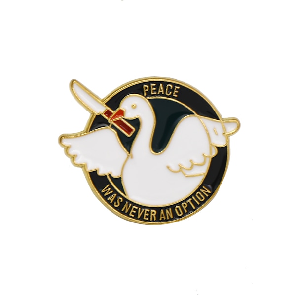 5 Pak Sød Gås Emblempind Broche Tegneserie Dyr Hvid Gås Badge Sjov Gås Pin Mode Lapel Pin Badge Tøj Rygsæk Dekoration