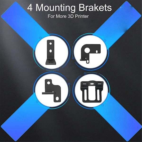 Oppgrader BL-Touch V3.2 Auto Bed Leveling Sensor med 4 Braketter BL - Touch Kit for 8 eller 32 Bit Hovedkort