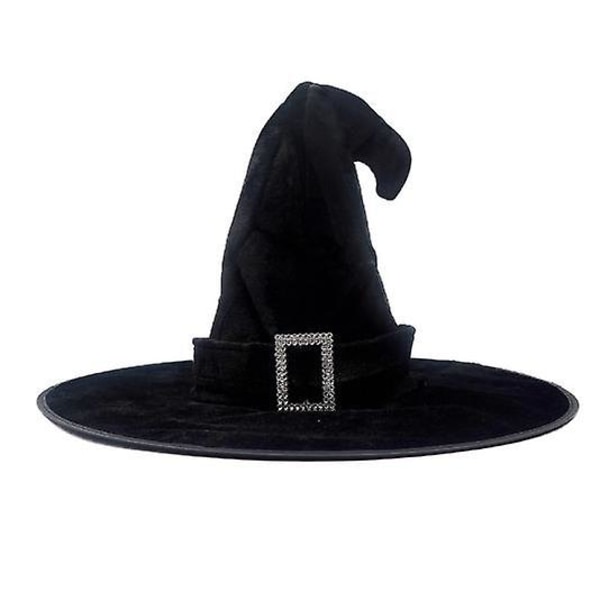 Halloween Witch Hat Puku Rekvisiitta Aikuisten Naisten Mustat Hatut Halloween Juhlakoristelu Caps