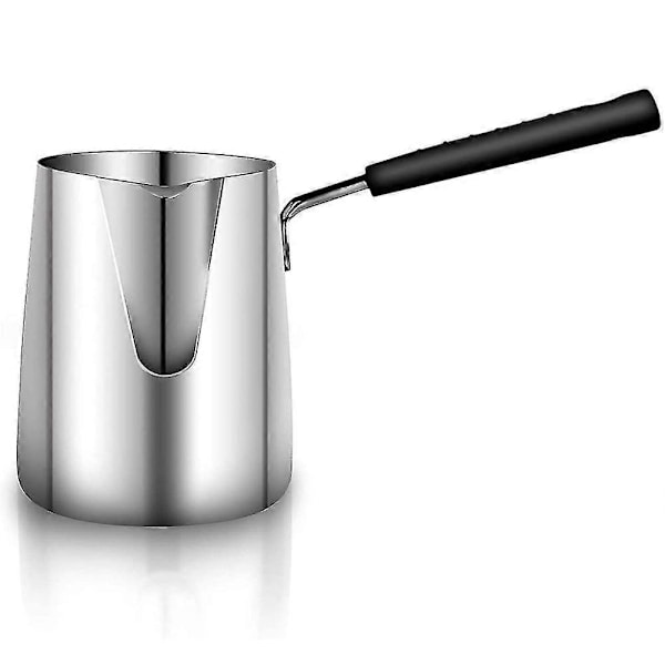 600ml Tyrkisk Kaffe Potte Rustfrit Stål Mælk Og Kaffe Varmer Chokolade Smør Smeltepotte Med H