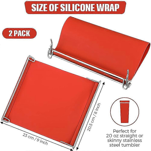 2 Stykker Silikonkop 3D Sublimering Silikonkop Indpakket Kopholder
