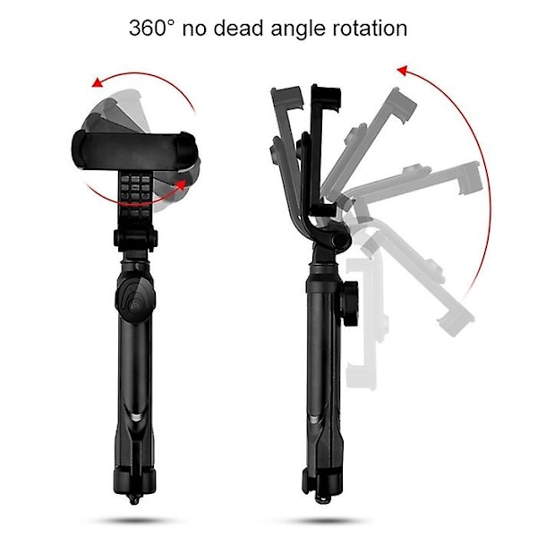 XT10 Mobil Live Broadcast Bluetooth Selvudløser Stang Tripod