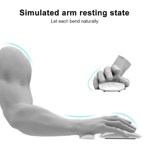 Silikonhandledsstöd Musmatta Höger Hand Version Svart Höger Hand